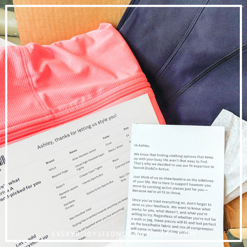 The Plus-Sized Mama: Dia&Co Active Wear Box Review