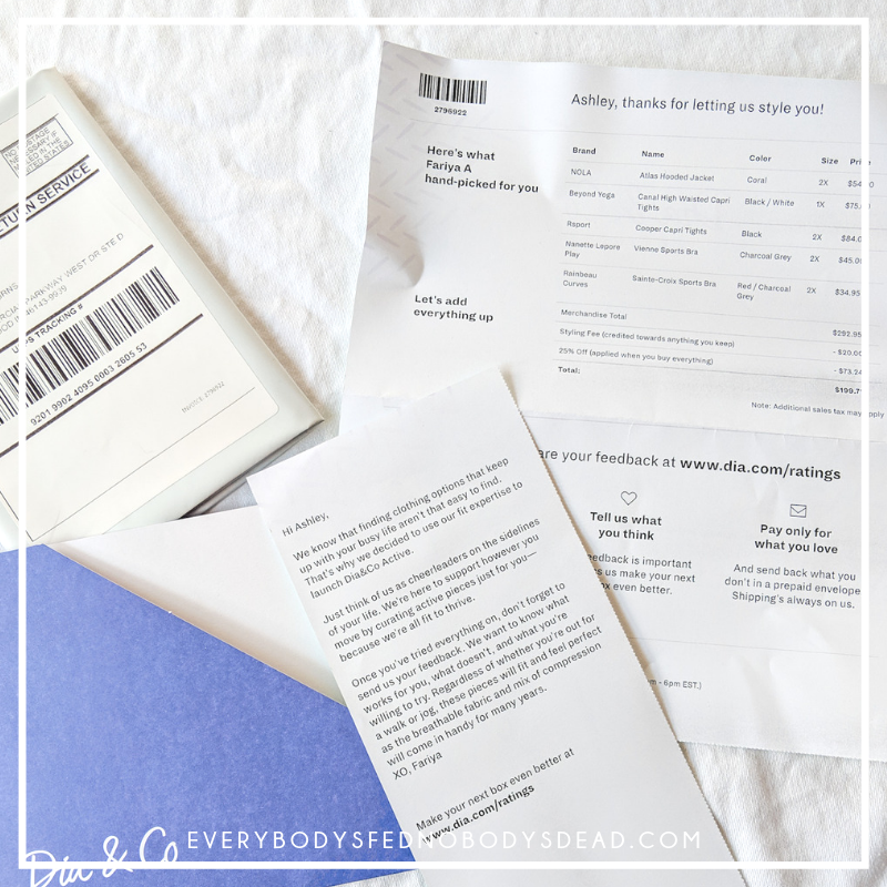 The Plus-Sized Mama: Dia&Co Active Wear Box Review