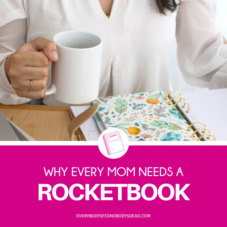 Rocketbook Review: Find out why the Rocketbook is a must-have!! This reusable, techy notebook is a sanity-saver and makes a great gift for moms. Organization takes work, and Rocketbook is the perfect planner, organizer, journal, bullet journal, list-maker, and note-taker. The Rocketbook is one of the best gifts for mom - it's easy to use and syncs with her phone so she never loses her to-do lists! The Rocketbook is also great for meal planning! Learn more about meal planning with the Rocketbook.