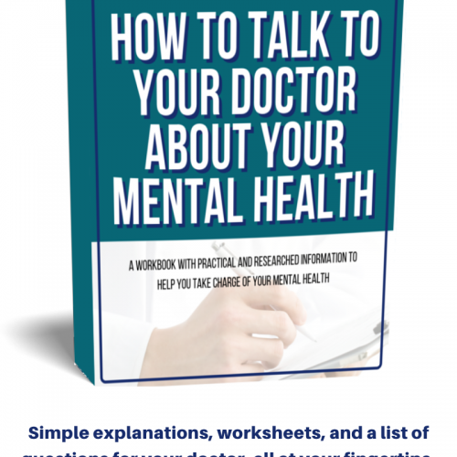How to Talk to Your Doctor About Your Mental Health: This free, printable ebook walks you through determining if it's time to get help, how to get help, what your treatment options are, etc. This free mental health resource has worksheets with information your doctor needs, a list of questions to ask your doctor, a mental health quiz, how to pay for healthcare, and treatment options. Take charge of your mental health today. #breakthestigma #mentalhealth #depression #talktoyourdoctor #howto #help