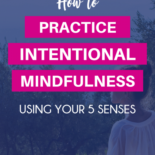 So you want to practice intentional mindfulness, but how? Let's learn how to use your 5 senses to practice intentional mindfulness, and how it can help with anxiety, stress, and feeling overwhelmed. If you're feeling overwhelmed with life and you want to learn to focus and live in the moment, click here! #mentalhealth #anxiety #mindfulness #stress #stressmanagement