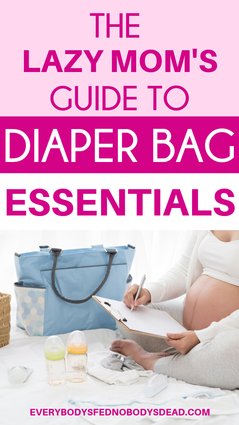 Diaper bag essentials - only the essentials! Tired of lugging around a giant diaper bag? It\'s time to simplify! Get yourself a diaper backpack, and then only put these items in it... What do you put in your diaper bag? #diaperbag #newmom #simpleparenting #rawmotherhood #momlife